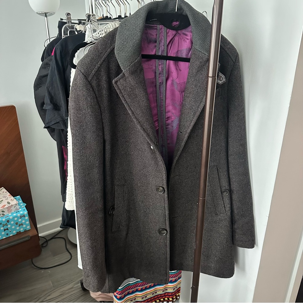 Women's Ted Baker Gray Wool Coat